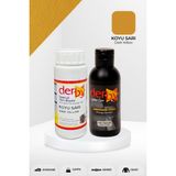 Derby Special Deri Boyası ve Cilası - 2'li Set / Mont - Eşya - Çanta - Cüzdan - Kemer 100 ml - Kartela Renkleri - Koyu Sarı