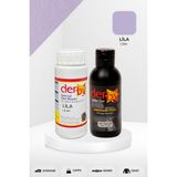 Derby Special Deri Boyası ve Cilası - 2'li Set / Mont - Eşya - Çanta - Cüzdan - Kemer 100 ml - Kartela Renkleri - Lila
