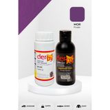 Derby Special Deri Boyası ve Cilası - 2'li Set / Mont - Eşya - Çanta - Cüzdan - Kemer 100 ml - Kartela Renkleri - Mor