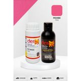 Derby Special Deri Boyası ve Cilası - 2'li Set / Mont - Eşya - Çanta - Cüzdan - Kemer 100 ml - Kartela Renkleri - Pembe