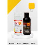 Derby Special Deri Boyası ve Cilası - 2'li Set / Mont - Eşya - Çanta - Cüzdan - Kemer 100 ml - Kartela Renkleri - Sarı