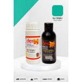Derby Special Deri Boyası ve Cilası - 2'li Set / Mont - Eşya - Çanta - Cüzdan - Kemer 100 ml - Kartela Renkleri - Su Yeşili