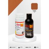 Derby Special Deri Boyası ve Cilası - 2'li Set / Mont - Eşya - Çanta - Cüzdan - Kemer 100 ml - Kartela Renkleri - Taba
