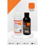Derby Special Deri Boyası ve Cilası - 2'li Set / Mont - Eşya - Çanta - Cüzdan - Kemer 100 ml - Kartela Renkleri - Turuncu
