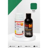 Derby Special Deri Boyası ve Cilası - 2'li Set / Mont - Eşya - Çanta - Cüzdan - Kemer 100 ml - Kartela Renkleri - Yeşil