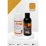 Derby Special Koyu Sarı Deri Boyası Ve Cilası 100 Ml - 2'Li Set / Mont Eşya Çanta Deri Boyası