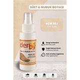 Derby Süet Nubuk Renk Yenileyici Sprey 100 ml – Ayakkabı & Çanta Boyası - Açık Bej