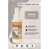 Derby Süet Nubuk Renk Yenileyici Sprey 100 ml – Ayakkabı & Çanta Boyası - Açık Gri