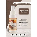 Derby Süet Nubuk Renk Yenileyici Sprey 100 ml – Ayakkabı & Çanta Boyası - Açık Kahve