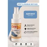 Derby Süet Nubuk Renk Yenileyici Sprey 100 ml – Ayakkabı & Çanta Boyası - Açık Mavi