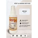 Derby Süet Nubuk Renk Yenileyici Sprey 100 ml – Ayakkabı & Çanta Boyası - Beyaz