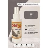 Derby Süet Nubuk Renk Yenileyici Sprey 100 ml – Ayakkabı & Çanta Boyası - Gri