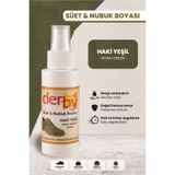 Derby Süet Nubuk Renk Yenileyici Sprey 100 ml – Ayakkabı & Çanta Boyası - Haki Yeşil