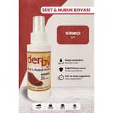 Derby Süet Nubuk Renk Yenileyici Sprey 100 ml – Ayakkabı & Çanta Boyası - Kırmızı