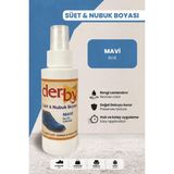 Derby Süet Nubuk Renk Yenileyici Sprey 100 ml – Ayakkabı & Çanta Boyası - Mavi
