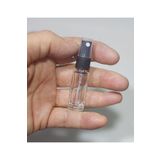 dercam 20 Adet Cam Yeniden Doldurulabilir siyah Sprey Kolonya Parfüm Şişesi 5 Ml -numune Boş Şişe