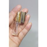 dercam 3 Adet Cam Yeniden Doldurulabilir gold renk Sprey Kolonya Parfüm Şişesi 5 Ml -numune Boş Şişe