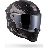 DerdG Inferno Berserck Mat Siyah-Antrasit Kask 2XL Güneş Vizörlü Aerodinamik Yapı ile Konforlu Kullanım