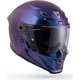 DerdG Inferno Chatoyant Mor Kask ( Güneş Vizörlü )