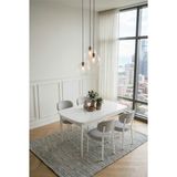 Deren Home Pufy Serisi 80X130 Açılabilir Masa +4 Adet Silinebilir Sandalye Masa Takımı - Gri