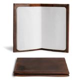 Deri Alan Notları Kılıfı, Cüzdan Kılıf, (3,5 x 5,5 inç) Günlük Kapak Kartları Yuvası/Doldurulabilir Seyahat Cep Defteri Hide & Drink tarafından El Yapımı :: Bourbon Kahverengi