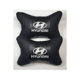 Deri Boyun Yastıgı -hyundaı Papyon Yastık - Hyundaı Beyaz Lüks Yastık + Hediye CMS - 455