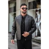 Deri Ceket, Erkek (Siyah, 2XL)