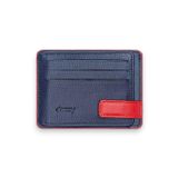 Deri Cüzdan, Kartlık RFID, Fermuarlı, Mekanizmalı İnce, Mıknatıslı, Spor, Kartvizitlik, Mini Kredi Kartlık 521 (Lacivert-Kırmızı)