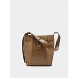 Deri Detaylı Bucket Çanta M - Standart - Camel