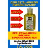 Deri Eşya Yağı 45 ml Cüzdan, Kemer, Ceket, Sandalet, Bot, Ayakkabı, Eldiven Çanta Bakım Cila Koruma