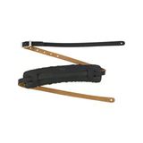 Deri Gitar Askısı, 6.35 Cm Genişlik, Siyah Ve Leopar Desenli Tasarım