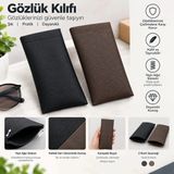 Deri Gözlük Kabı, Deri Gözlük Kılıfı 2 Adet