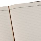 DERİ KAPAK DEFTER AJANDA TARİHSİZ ÇİZGİLİ 17X24 CM