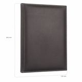 DERİ KAPAK DEFTER AJANDA TARİHSİZ KARELİ 14X20 CM