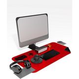 Deri Mousepad Oyuncu 80X40CM Matı Laptop ve Bilgisayar Uyumlu Geniş Gaming Masa Sümeni ve Mouse Pad Ofis Uyumlu - Bordo