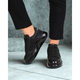 Deri Şeffaf Günlük Sneaker Ayakkabı Alexander Mcqueen Ithal - Siyah