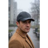 Deri Siperlikli Kaşe Kadife Şapka Unisex Kışlık - Ayarlanabilir Urban Stil Baseball Cap