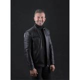 Deri Work Hakiki Deri Mont Cepli Fermuarlı Casual Erkek Deri Ceket - XL - 0 - Siyah