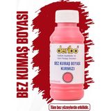Deribo Bez ve Kumaş Ayakkabı Boyası, Ayakkabı Bakım. 100ML. Sünger Hediyeli. - Kırmızı
