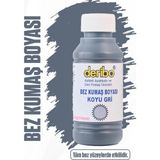 Deribo Bez ve Kumaş Ayakkabı Boyası, Ayakkabı Bakım. 100ML. Sünger Hediyeli. - Koyu Gri