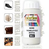 Deribo Deri Eşya, Ayakkabı, Koltuk, Direksiyon, Çanta, Deri Yenileyici Boya. 100ML. Sünger Hediyeli. - Bej