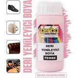 Deribo Deri Eşya, Ayakkabı, Koltuk, Direksiyon, Çanta, Deri Yenileyici Boya. 100ML. Sünger Hediyeli. - Pembe