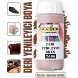 Deribo Deri Eşya, Ayakkabı, Koltuk, Direksiyon, Çanta, Deri Yenileyici Boya. 100ML. Sünger Hediyeli. - Taba