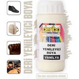 Deribo Deri Eşya, Ayakkabı, Koltuk, Direksiyon, Çanta, Deri Yenileyici Boya. 100ML. Sünger Hediyeli. - Vanilya