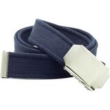 Deribond Spor Erkek Kemer - 110 cm - Lacivert - Gümüş
