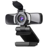 Dericam USB Web Kamerası, Mikrofon ve Gizlilik Kapaklı 1080P HD Web Kamerası [Tak ve Çalıştır], Zoom/Skype/Takımlar için 1080p/30fps Dizüstü Bilgisayar Yüz Kamerası, PC Video Konferansı