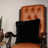 Dericibey Siyah Peluş Kırlent 50 x 50 cm