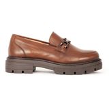 Dericlub Br 44282 Deri Kadın Oxford Ayakkabı - Taba
