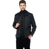 Dericlub E-1012 Gummy Deri Erkek Kaban - 4XL - Lacivert