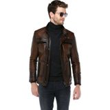 Dericlub E-1066 Deri Camel Erkek Mont